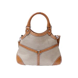 Gucci Shoulder Interlocking Leather Sherry Handbag Canvas Line Bag GG